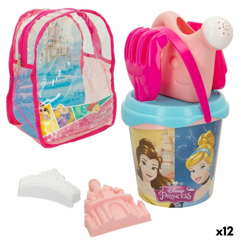 Beach toys set Disney Princess polypropylene 18 x 16 x 18 cm Ø 18 cm (12 Units)