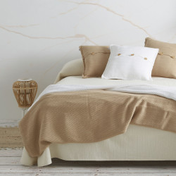 Bedspread (quilt) Alexandra House Living Bali Cream 200 x 270 cm