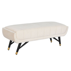 Bench DKD Home Decor Cream 120 x 40 x 42 cm