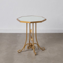 Side table 48,5 x 48,5 x 60,5 cm Crystal Golden Metal