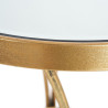 Side table 48 x 48 x 62 cm Crystal Golden Metal