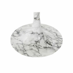 Side table DKD Home Decor Golden Aluminium White Marble (51 x 51 x 51 cm)