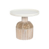 Side table Home ESPRIT White Natural Fir 60 x 60 x 56 cm