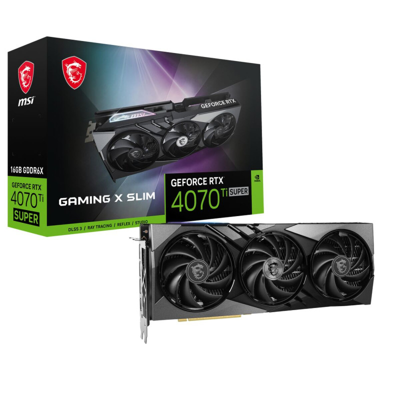 Graphics card MSI GEFORCE RTX 4070 Ti SUPER GeForce RTX 4070 Ti 16 GB GDDR6X