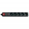 Power Socket - 5 sockets with Switch Riello THUNDER 5002 Black