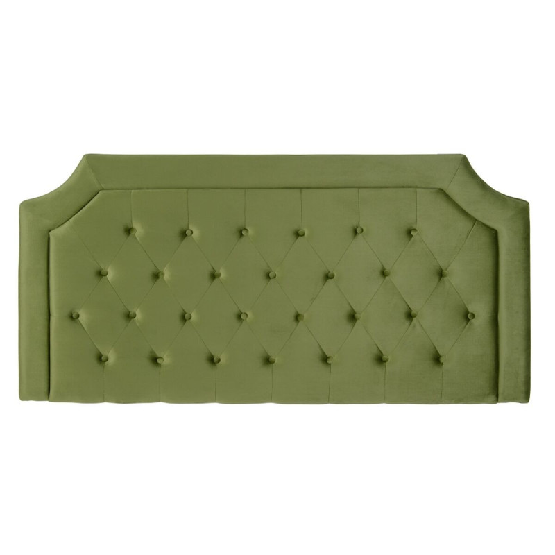 Headboard 160 x 7 x 78 cm Synthetic Fabric Green