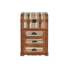 Chest of drawers Home ESPRIT Brown Multicolour Wood Canvas Colonial 45 x 35 x 71,5 cm