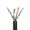 Reinforced Exterior Network Cable Category 5e Q-Lantec KIU5OUTS305Q Black 305 m