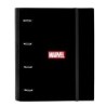 Ring binder Marvel Black (27 x 32 x 3.5 cm)