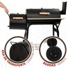 Coal Barbecue with Wheels Aktive Steel Plastic Enamelled Metal 106 x 106 x 61 cm Black