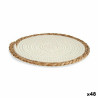 Table Mat Natural White 30 x 1 x 30 cm (48 Units)