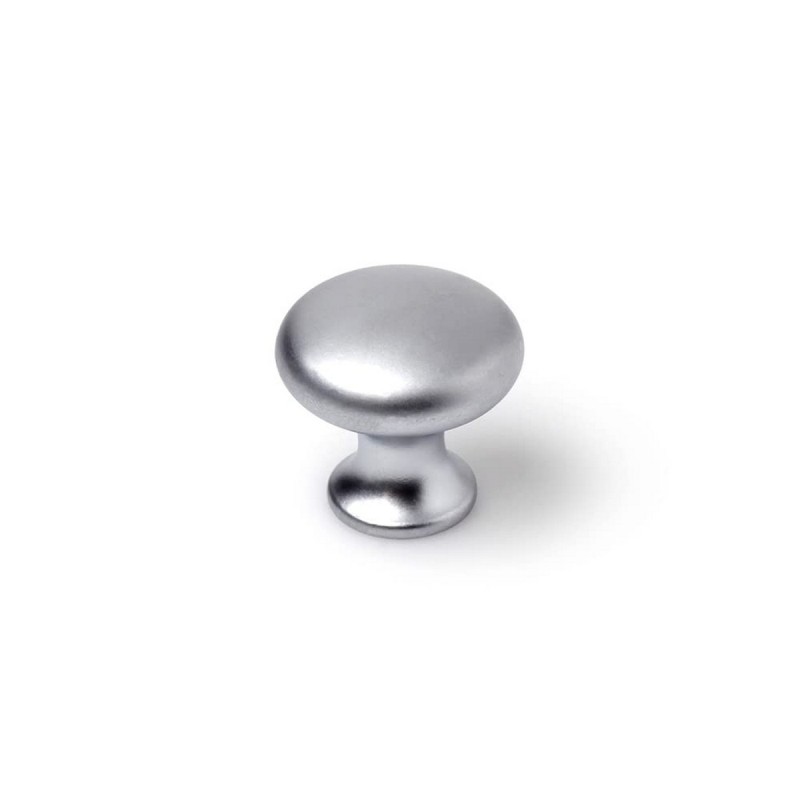 Doorknob Rei Matte finish Ø 25 x 24 mm Circular Silver Metal Multicolour 4 Pieces