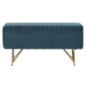 Bench DKD Home Decor   90 x 31 x 47 cm Metal Turquoise