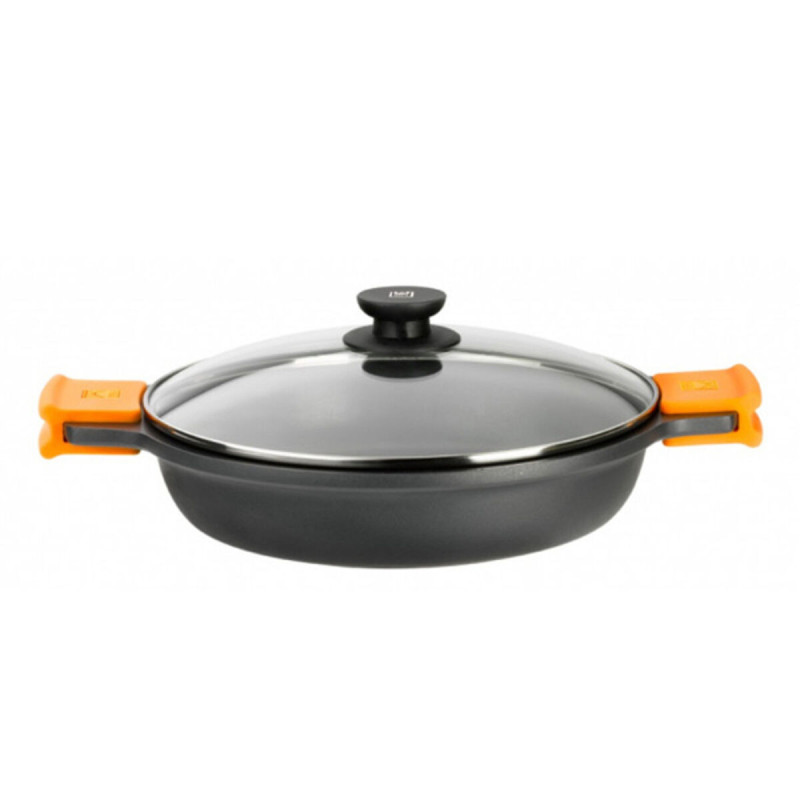 Casserole with glass lid BRA Braisogona_A270540 (40 cm) Black 9 L (1 Unit)