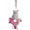 Rattle Activity Hippopotamus Pink 20cm