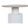 Side table Home ESPRIT White Natural Metal MDF Wood 55 x 55 x 52,5 cm