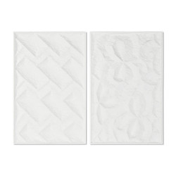 Painting Home ESPRIT Modern With relief 58,5 x 4 x 92,5 cm (2 Units)