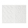 Painting Home ESPRIT Modern With relief 58,5 x 4 x 92,5 cm (2 Units)