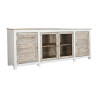 Sideboard DKD Home Decor White Natural Light brown Mango wood 210 x 40 x 82 cm