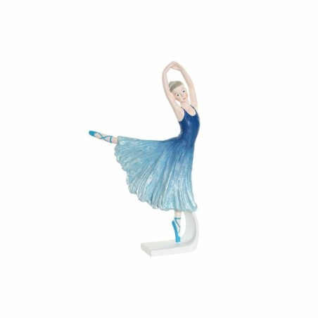 Decorative Figure DKD Home Decor Blue Romantic Ballet Dancer 13 x 6 x 23 cm