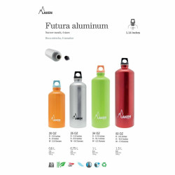 Water bottle Laken Futura Grey (0,6 L)