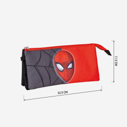 Triple Carry-all Spider-Man Red Black 22,5 x 2 x 11,5 cm