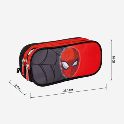 Double Carry-all Spider-Man Black 22,5 x 8 x 10 cm