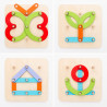 Wooden Set for Making Letters and Numbers Koogame InnovaGoods 27 Pieces