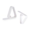 Tablecloth Clip White Plastic (5,5 x 4,5 x 1,5 cm) (12 Units)