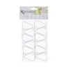 Tablecloth Clip White Plastic (5,5 x 4,5 x 1,5 cm) (12 Units)