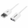 USB Cable Startech USBEXTPAA3MW         USB A White