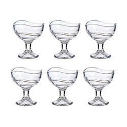 Ice Cream and Milk Shake Glass Transparent Glass 6 Units (135 ml)