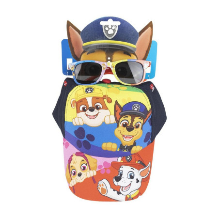 Set The Paw Patrol Hat Sunglasses Blue Multicolour (53 cm) (2 pcs)