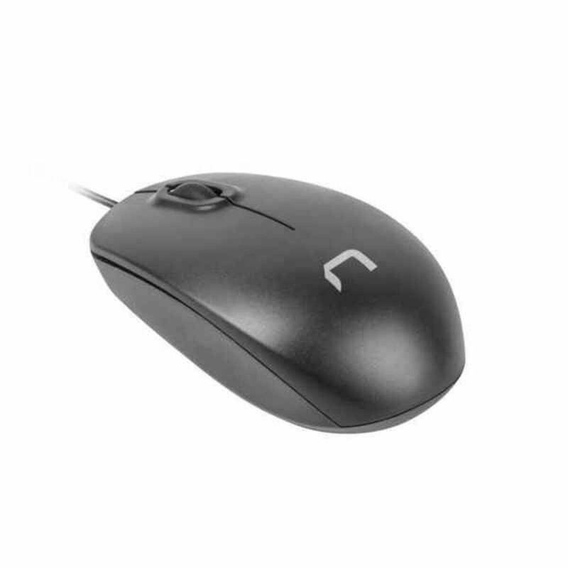 Mouse with Cable and Optical Sensor Natec Hawk Black