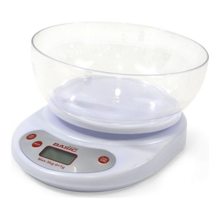 Digital Kitchen Scale Basic Home 5 kg (21 x 16,5 x 11,5 cm)