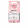 False nails Elegant Touch French Xs 24 Pieces (24 uds)