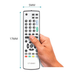 Universal Remote Control Grey Sharp