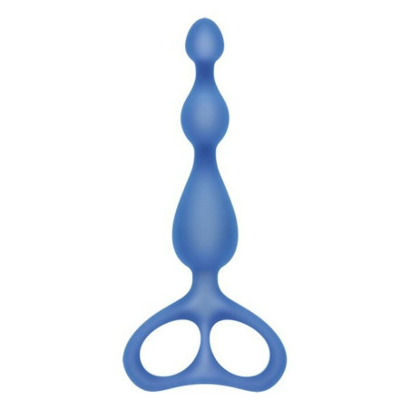 Anal Beads S Pleasures Shorty Blue Silicone