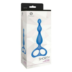 Anal Beads S Pleasures Shorty Blue Silicone