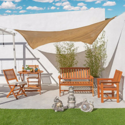 Shade Sails Chocolate Polyethylene 350 x 1 x 500 cm