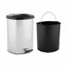 Pedal bin Silver Plastic 11 L (6 Units)