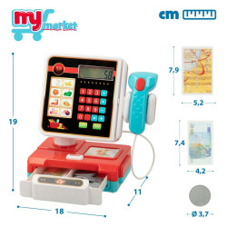 Toy Cash Register Colorbaby My Home 17 Pieces 18 x 19 x 11 cm 6 Units