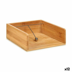 Napkin holder Brown Bamboo 18,2 x 7 x 21,6 cm (12 Units)