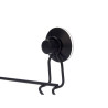 Bar towel rail Black Steel ABS 54 x 15 x 6,5 cm (12 Units) Double