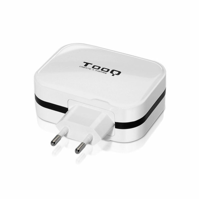 Wall Charger TooQ TQWC-1S04WT USB x 4 34W White Black 34 W