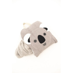 Blanket Crochetts Blanket Grey Koala 85 x 145 x 2 cm