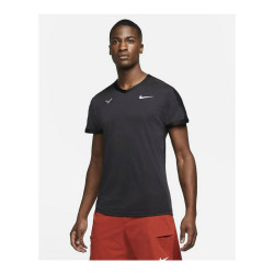 Men’s Short Sleeve T-Shirt Nike Court Dri-FIT ADV Rafa Black