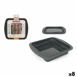 Oven Mould Quttin Silicone Rigid 27,6 x 24,2 x 5,3 cm (8 Units)