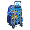 School Rucksack with Wheels Sonic Speed Blue 33 x 42 x 14 cm