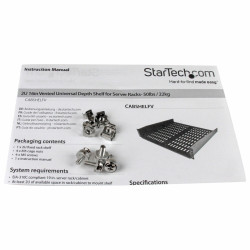 Fixed Tray for Rack Cabinet Startech CABSHELFV